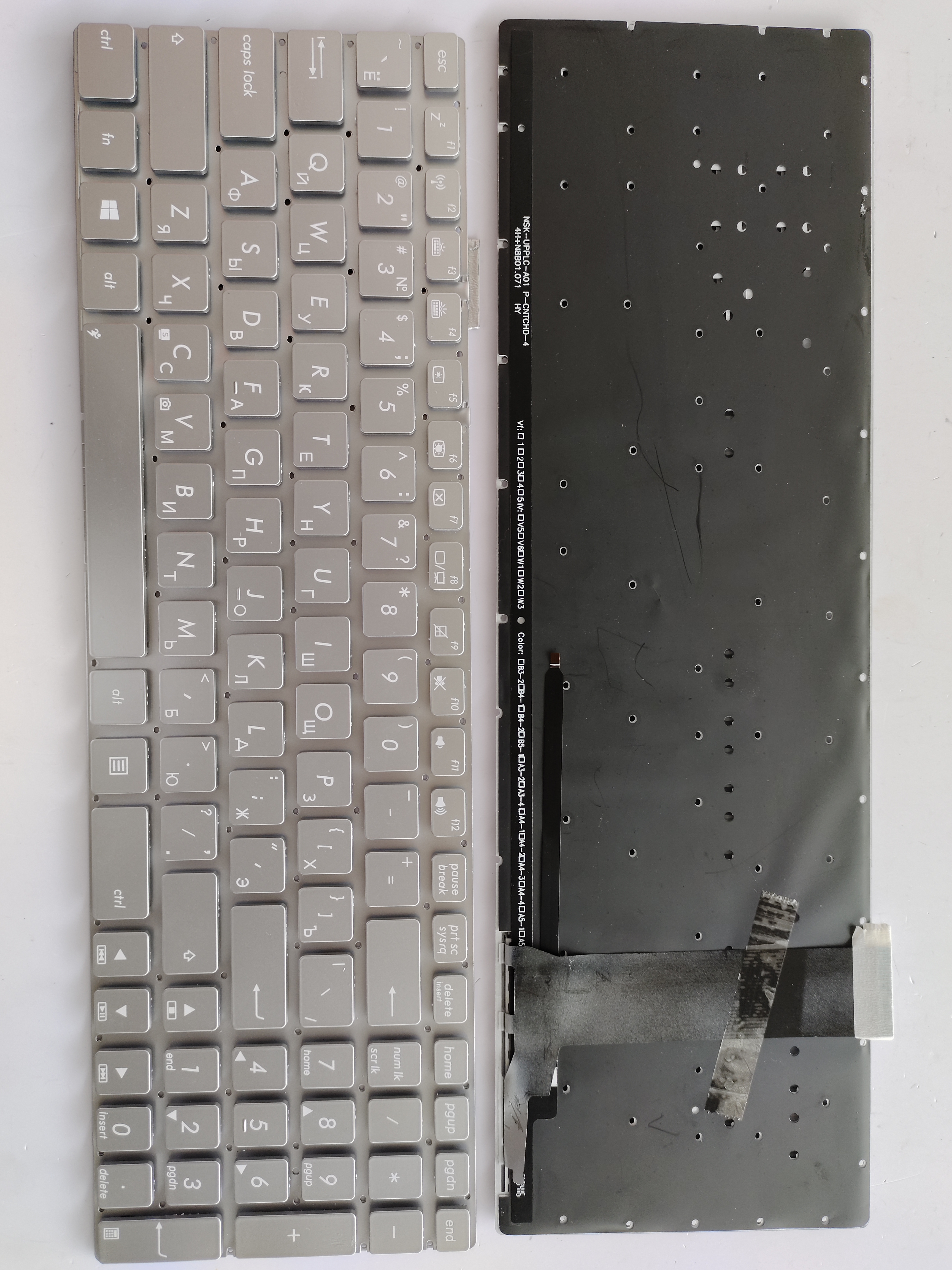 Picture of New Replacement Laptop Keyboard For ASUS N550/N56 BLACK Backlit (OEM) RU Layout